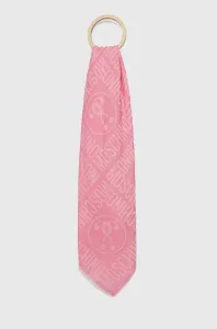 Šatka Moschino pánska, ružová farba, vzorovaná, M2896 30758