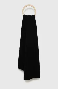 Šál Moschino dámsky, čierna farba, vzorovaný #262374
