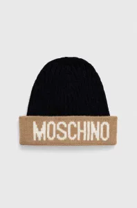 Vlnená čiapka Moschino béžová farba, vlnená #8748149