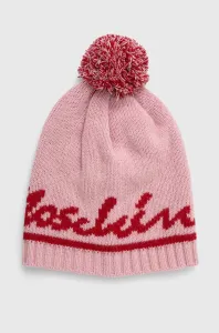 Vlnená čiapka Moschino ružová farba, vlnená #8748141