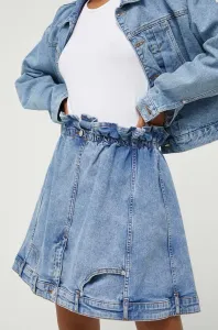 Rifľová sukňa Moschino Jeans mini, áčkový strih #8748053