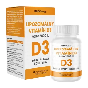 MOVit Lipozomálny Vitamín D3 Forte 2000 IU, 60 vegetariánskych cps