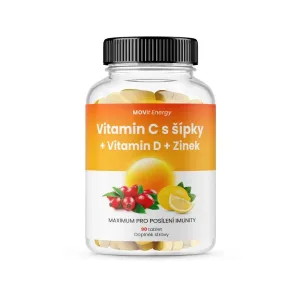 Movit Energy MOVit Vitamín C 1200 mg so šípkami + Vitamín D + Zinok Premium 90 tabliet #6748299