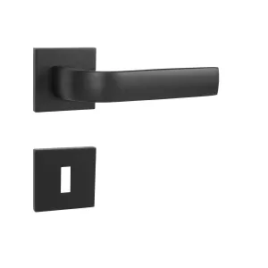 Kľučka na dvere MP - CYNTHIA - HR SQ6 CIM - čierna matná (FB) | MP-KOVANIA.sk