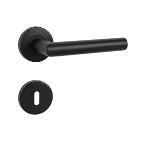 Kľučka na dvere MP - FAVORIT - R CIM - čierna matná (EB) | MP-KOVANIA.sk #4111751