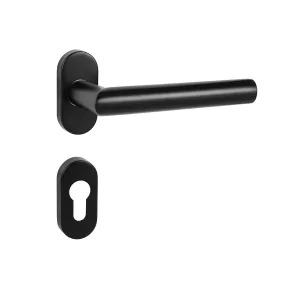 Kľučka na dvere MP - FAVORIT - UOR CIM - čierna matná (EB) | MP-KOVANIA.sk #8056989