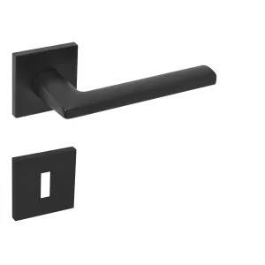 Kľučka na dvere MP - PRIMA - HR SQ6 CIM - čierna matná (FB) | MP-KOVANIA.sk #4123418