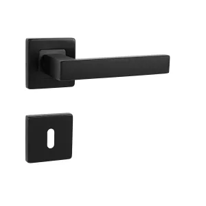 Kľučka na dvere MP - QUADRA - HR CIM - čierna matná (EB) | MP-KOVANIA.sk #4123439