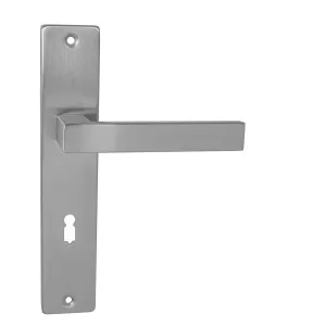 Kľučka na dvere MP - QUADRA - SH NEM - nerez matná | MP-KOVANIA.sk #4108278