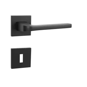 Kľučka na dvere MP - VIVA - HR SQ6 CIM - čierna matná (FB) | MP-KOVANIA.sk