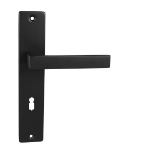 Kľučka na dvere MP - QUADRA - SH CIM - čierna matná (EB) | MP-KOVANIA.sk #4128080