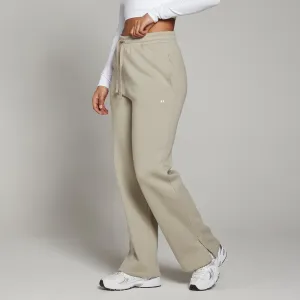 Dámske jogger nohavice MP Basic v rovnom strihu – sivobiele - XL