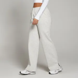 Dámske jogger nohavice MP Basics s rovným strihom – svetlosivé melírované - L