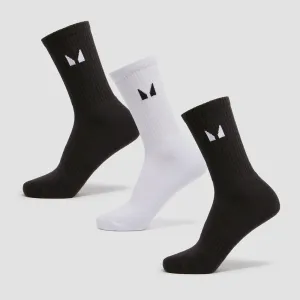 Dámske klasické ponožky MP Essentials (jedno balenie) – čierna/biela - UK 12-14 #9067772