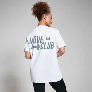 Oversize tričko MP Move Club – biele - XXS-XS