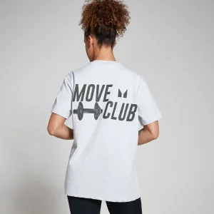 Oversize tričko MP Move Club – svetlosivé melírované - L-XL