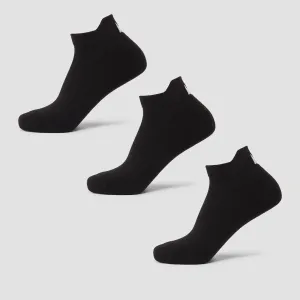 Unisex športové ponožky MP (3-balenie) – čierne - UK 2-5