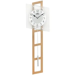 Kyvadlové hodiny MPM 3187.53 svetlé drevo, 70cm