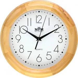 Nástenné hodiny MPM, 2473.53.W - svetlé drevo, 28cm