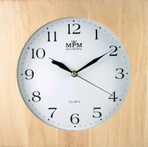 Nástenné hodiny MPM, 2494.53 - svetlé drevo, 30cm #3438748