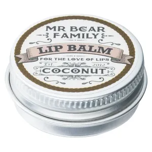 Mr Bear Family Coconut balzam na pery pre mužov 15 ml