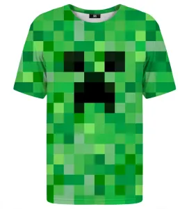 Mr. GUGU & Miss GO Unisex's Pixel Creeper T-Shirt Tsh2357 #820359