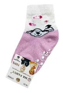 Protišmykové ponožky pre bábätká- Psíček veľkosť: 15-17