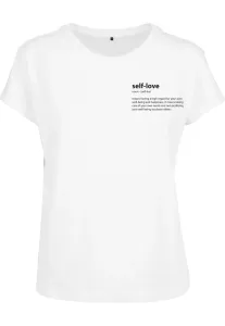 Dámske tričko MR.TEE Ladies Self Love Box Farba: white, Veľkosť: L