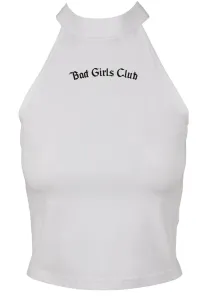 Mr. Tee Ladies Bad Girls Short Top white - Size:XS