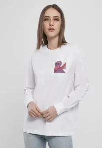 Mr. Tee Ladies Abstract Colour Longsleeve white - Size:M