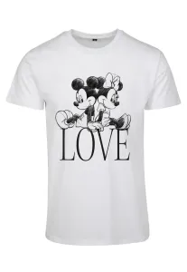 Dámske tričko MERCHCODE Ladies Minnie Loves Mickey Tee Farba: white, Veľkosť: L