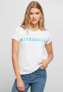 Dámske tričko MERCHCODE Ladies Riverdale Logo Tee Farba: white, Veľkosť: XL