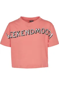 Detské tričko MR.TEE Kids Weekend Mood Tee Farba: pink, Veľkosť: 158/164