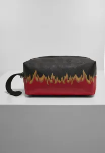 Urban Classics Flame Print Cosmetic Pouch black/red - One Size