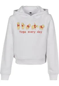 Detská mikina MR.TEE Kids Yoga Every Day Cropped Farba: white, Veľkosť: 110/116