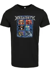 Urban Classics Merchcode Megadeth Heads Grid Tee black - L