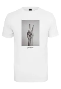 Mr. Tee Peace Sign Tee white - Size:L