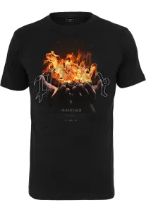 Pánske tričko MR.TEE Pray On Fire Farba: black, Veľkosť: XXL