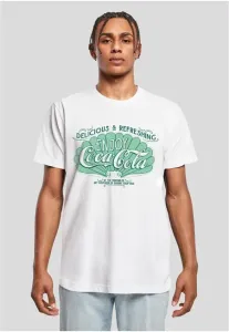 Mr. Tee Coca Cola Retro Logo Tee white - Size:L
