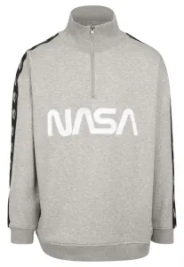 Mr. Tee NASA Wormlogo Troyer Astronaut heather grey - Size:S