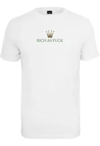 Mr. Tee Rich As Fuck Tee white - Size:XS