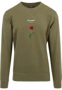 Mr. Tee Lost Youth Rose Crewneck olive - Size:L