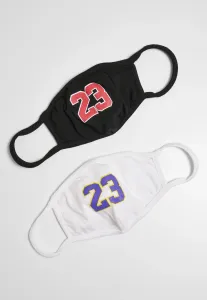 Mister Tee 23 Face Mask 2-Pack black/white - One Size