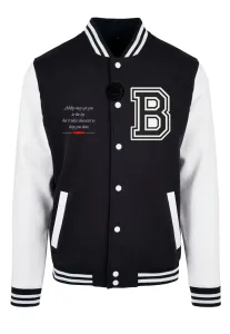 Mr. Tee Baller College Jacket black/white - Size:XL