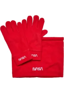 Mister Tee NASA Fleece Set red - One Size