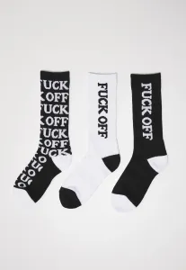 Mr. Tee Fuck OFF Allover 3 - Pack black/white - Size:39–42
