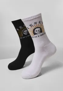Ponožky MR.TEE Jesus Is My Bro Socks 2-Pack Farba: black/white, Veľkosť: 47-50