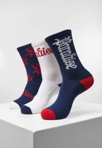 Mr. Tee Paradise Socks 3-Pack navy/white/red - Size:35–38