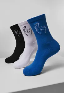 Ponožky MR.TEE Salty Socks 3-Pack Farba: black/white/blue, Veľkosť: 35-38