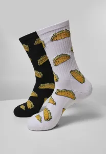 Ponožky MR.TEE Taco Socks 2-Pack Farba: white/black, Veľkosť: 35-38